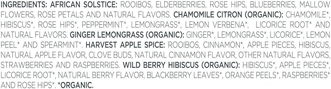 Tea Forte Assorted Herbal Presentation Box Tea Gift Set Sampler, 20 Count, 2 of Each Variety Individually Wrapped Handcrafted Pyramid Infuser Bags