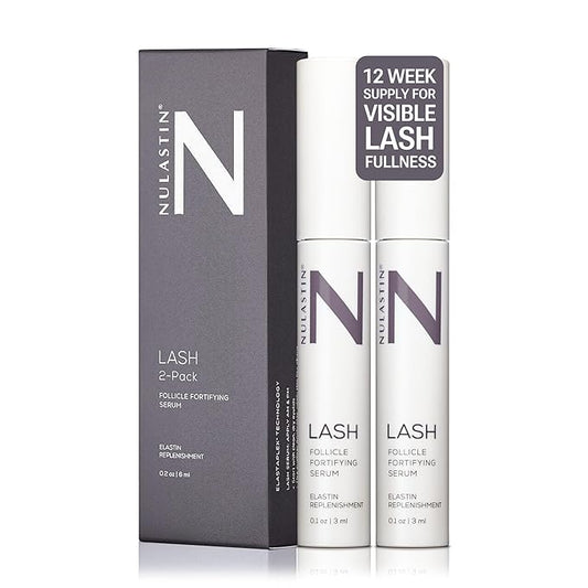 NULASTIN Follicle Fortifying Lash Serum - Clinically Tested Eyelash Enhancing Serum - Nourishes & Repairs to Promote Longer-Looking Lashes - Enriched with Hair-Strengthening Ingredients (2 Count)