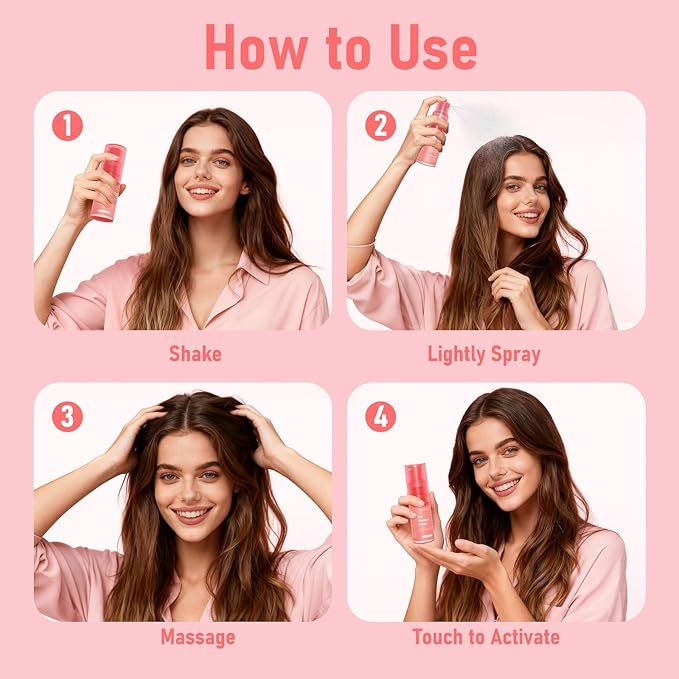 Dry Shampoo Powder for Women and Men,1.23oz Travel Size Waterless Dry Shampoos Spray for Thick, Fine,Dry Oily Hair,Non Aerosol Dry Volumizing Shampoo Instant Refresh Fullness|Unscented,Gifts for Women