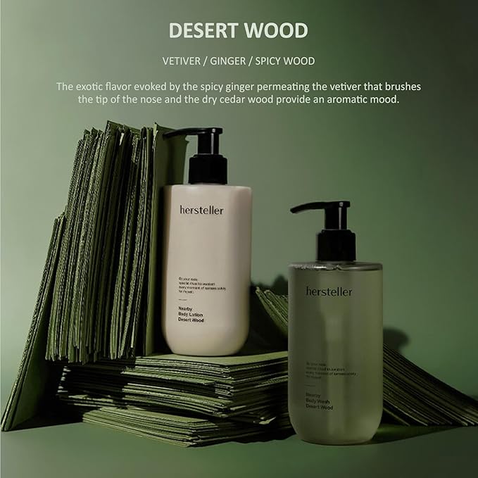 Hersteller Nearby Scented Vegan Body Wash 10.1 fl oz Moisturizing Soothing Cleanser for Dry Skin Desert Wood