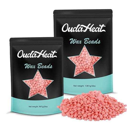 5 lb Hard Wax Beads Bulk for Hair Removal and Brazilian Full-Body Waxing, Gentle on Sensitive Skin, Bikini Face Leg Underarm Back Chest, Fine and Coarse hair, Commercial Salon and Home Use, Lavender