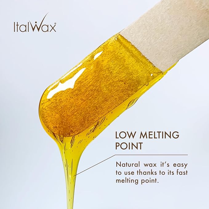 Italwax Natural - 1kg / 2.2lb - Hard wax beads for hair removal - Natural formulation ideal for all skin type - Unscented - Recommended for Bikini Area and Armpits