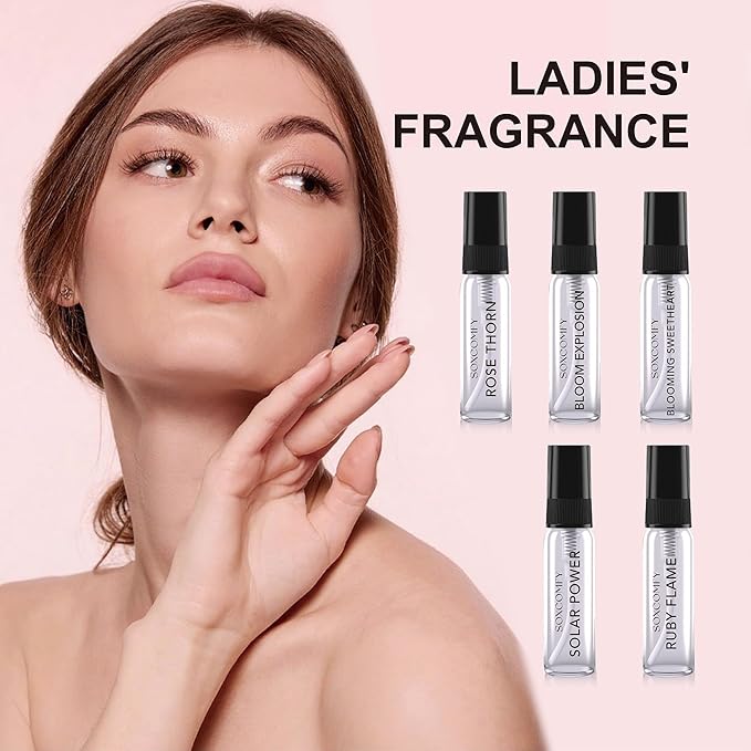 10 Scents Samples Mixed Men and Women Perfume Eau de Parfum Signature Long-Lasting Fragrance Date Night & Special Occasion Total 3.4 Fl Oz - 100ml