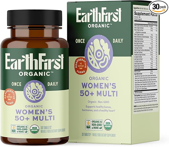 Once Daily Multivitamin for Women 50+, Supports Bone Strength, Energy, and Heart Health, 30 Count