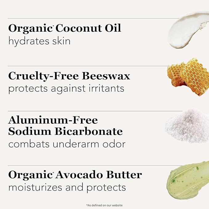 Underarmed Lavender + Eucalyptus Aluminum-Free Deodorant, Coconut + Essential Oils, Baking Soda, Raw Honey & Mineral Salt | Non-GMO Vegan Formula For Women & Men