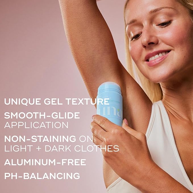 Luna Daily The All Over Deodorant™ Stick | Gel Deodorant for Women | Aluminum-Free, Non-Staining & pH-Balanced | Cooling Water Lily & Citrus | With Hyaluronic Acid & Prebiotics, 2.4 oz