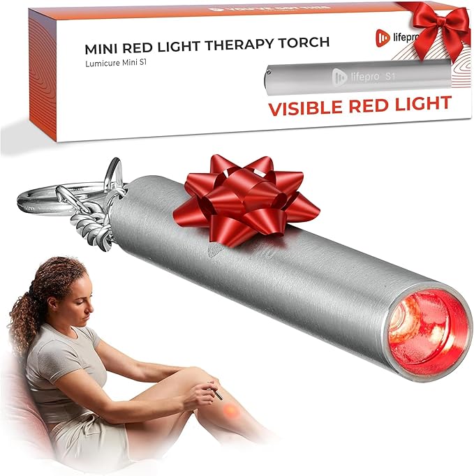 Lifepro Infrared & Red Light Therapy for Body Joints & Muscles Wellness Support, Portable Red Light Therapy Device, Near Infrared Light Therapy for Body & Face - Use 3 wavelengths
