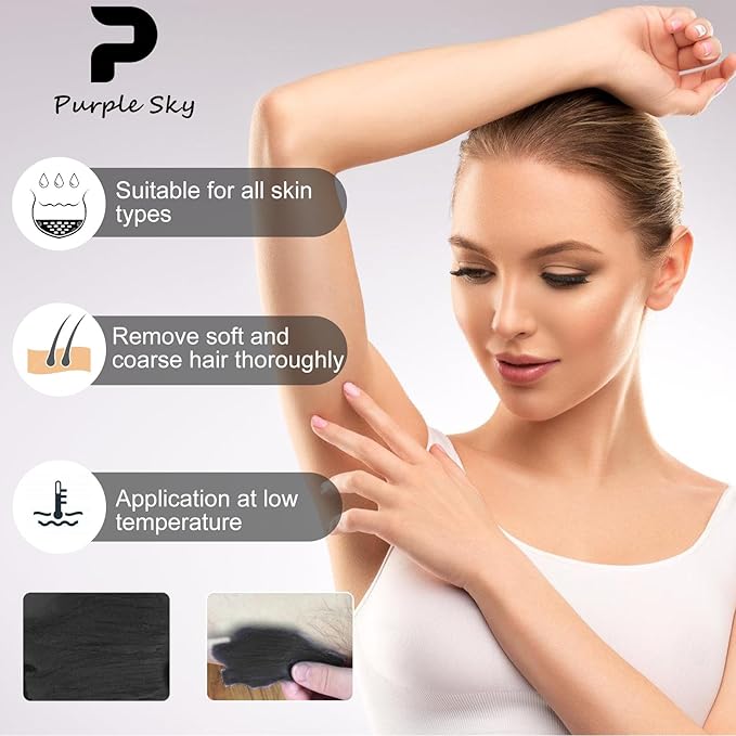 Smooth Hard Wax Beads Bulk - Professional Hair Removal Wax Kit for Coarse Hair & Sensitive Skin - Low Temperature, Painless Brazilian, Bikini, Face, Body Home Use (5lbs, Natural Pearl)