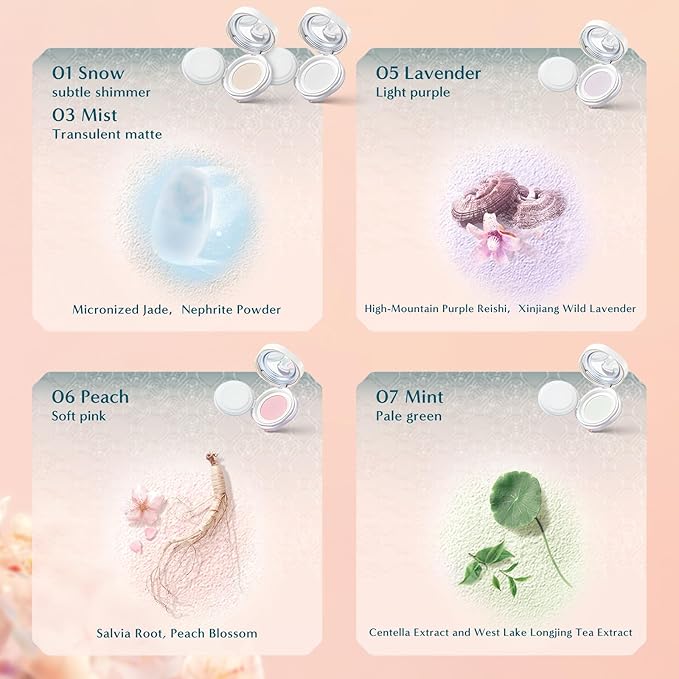 Florasis Flawless Jade Matte Breathable Color Long Lasting Correcting Loose Powder (03 Mist, 1 Count)