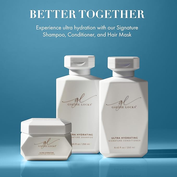 Goldie Locks Ultra Hydrating Conditioner - Moisturizes Frizz and Split Ends - Sulfate Free - Safe for Extensions and Color-Treated Hair - Protein-Free - 33.8 fl oz