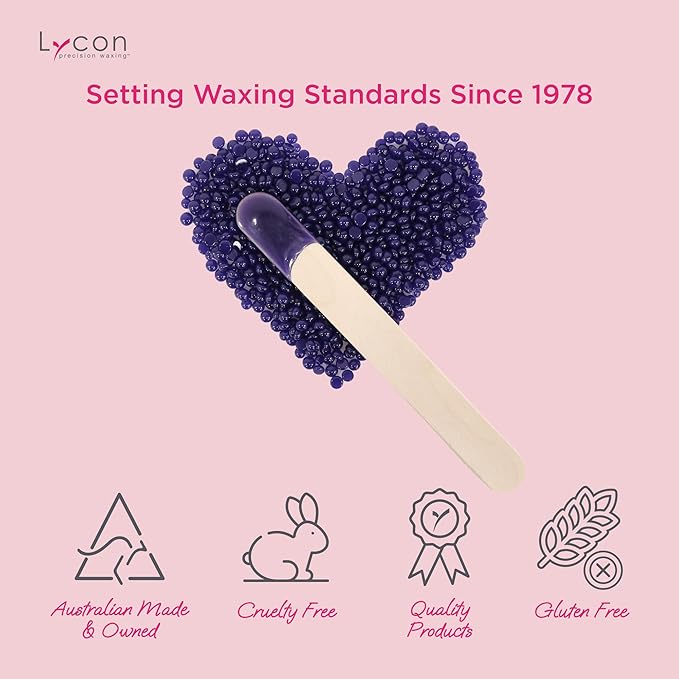 Lycon LycoJet Lavender Hard Wax Beads for Hair Removal, Effortlessly Removes Stubborn Hair with Professional-Grade Soothing Formula, Suitable for Sensitive Skin, 5kg
