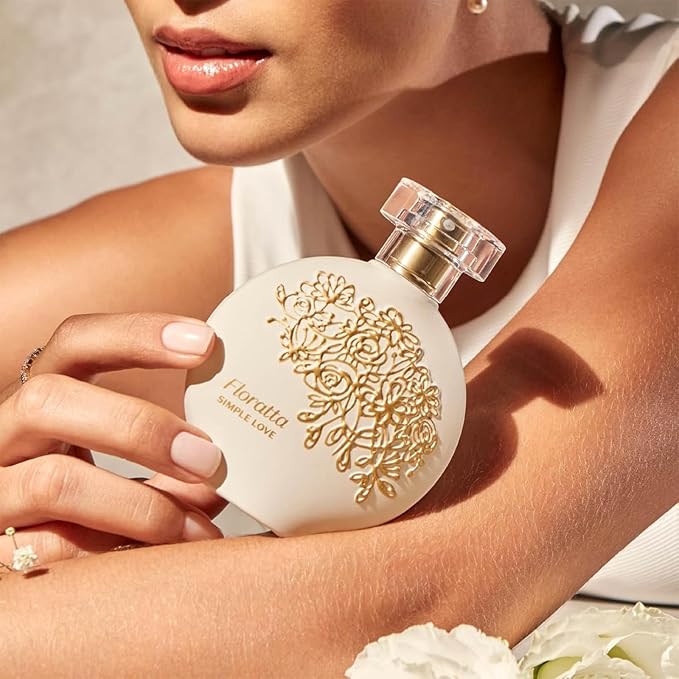 O BOTICARIO Floratta Simple Love Eau de Toilette, Long-Lasting Floral Fragrance Perfume for Women, 2.5 Ounce