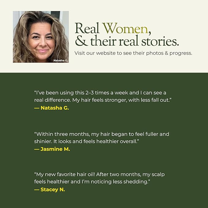 regener8 Hair & Scalp Oil for Women – Essential & Carrier Oil Blend for Hormone-Related Thinning & Loss – Natural Support for Postpartum, Menopause & Chronic Stress