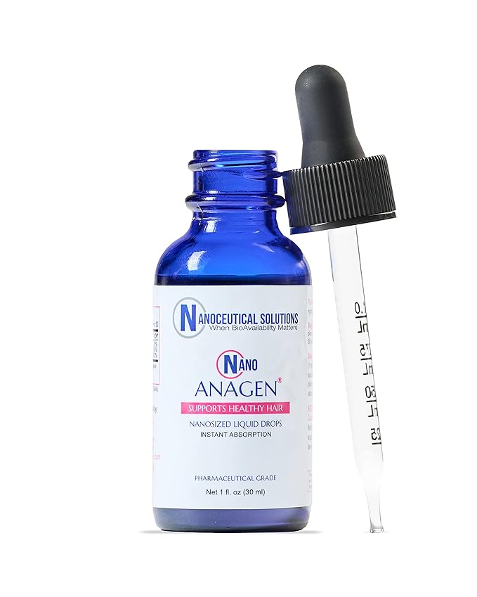NANO ANAGEN, Stimulates hair follicle growth & repair, prevents thinning. Oral application, RAPID ABSORPTION, great taste, easy to use, 30 servings per bottle.