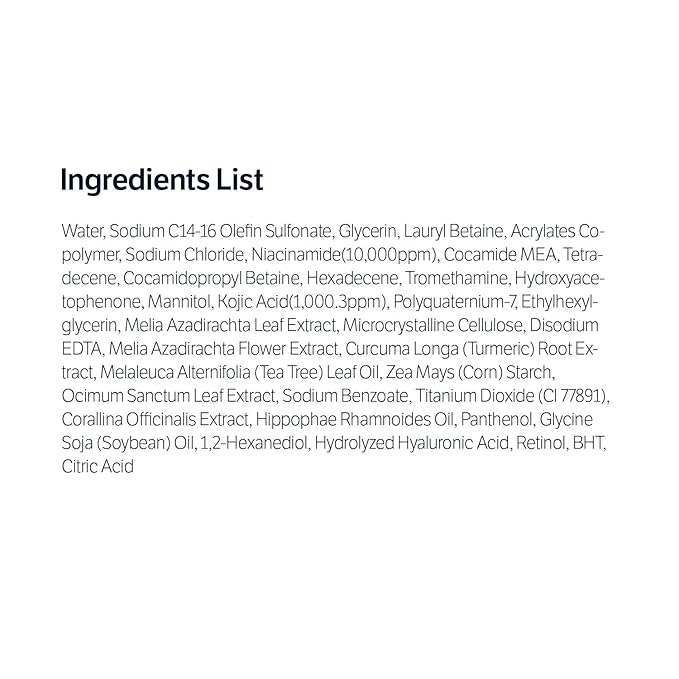 SUNGBOON EDITOR Kojic Acid Niacinamide Face Wash | Turmeric Cleanser for Dark Spots & Radiance | Korean Skin Care with Hyaluronic Acid | Gentle Makeup Remover & Blackhead Cleanser