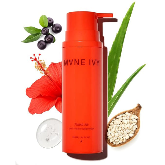 Finish Me Lightweight Slip Conditioner - Sulfate-Free Moisture & Detangler - Hibiscus & Passionfruit Oil Blend - Lightweight Formula for All Hair Types