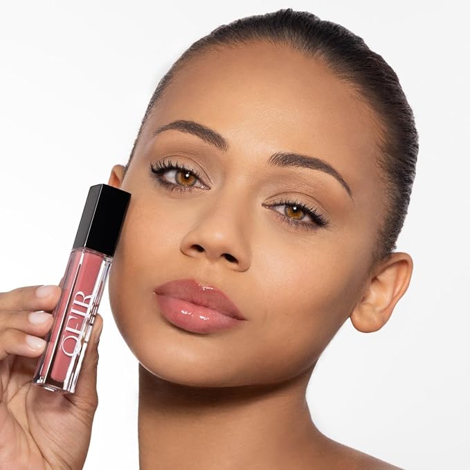 OFIR Surreal Shine Plumping Lip Gloss for Women | Clear, Non-Sticky, Hydrating Lip Gloss with Menthol & Vitamin E | High Shine, Vegan, Cruelty-Free | Muse - Warm Nude | 0.15 FL OZ
