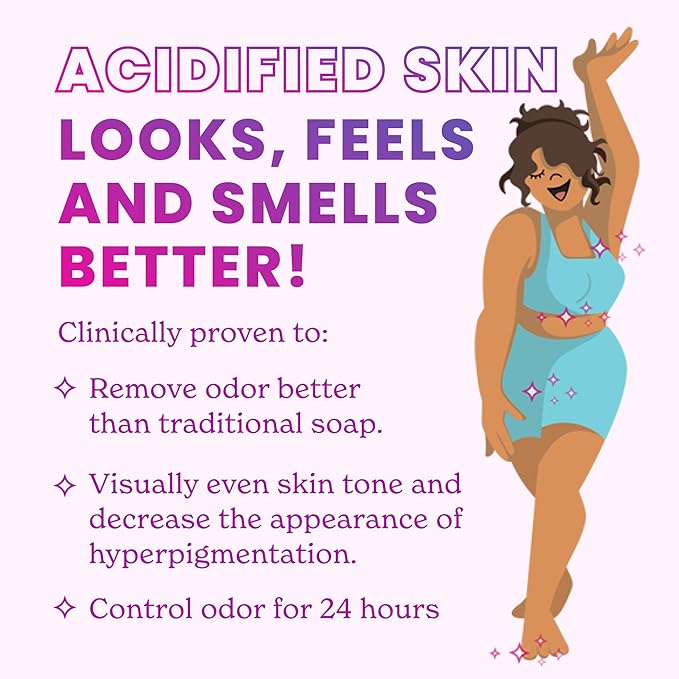 Lume Acidified Body Wash - 24 Hour Odor Control - Removes Odor Better than Soap - Moisturizing Formula - Formulated Without SLS or Parabens - OB/GYN Developed - 8.5 ounce (Unscented)