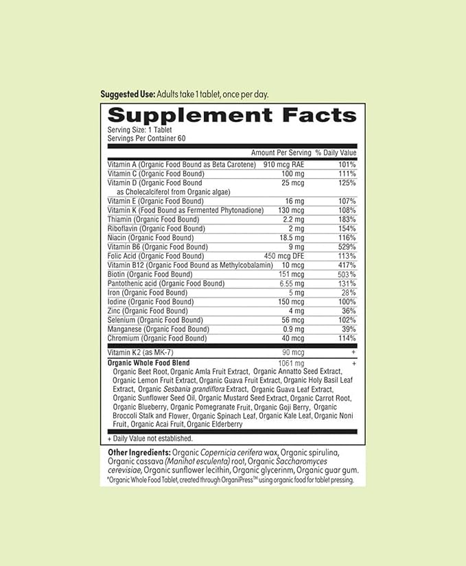 Once Daily Multivitamin for Women 50+, Supports Bone Strength, Energy, and Heart Health, 60 Count