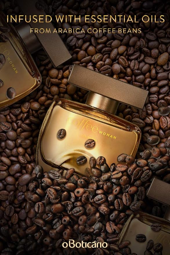 O BOTICARIO :: Coffee Woman Eau de Toilette, Long-Lasting, Fresh Fragrance Perfume for Women, 3.4 Ounce (100ml)