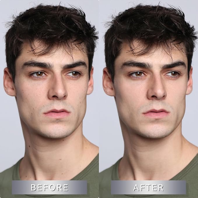 Hydrating Men's BB Cream, Face Concealer Moisturizer, Even Skin Tone, Control Shine & Natural Finish, Lazy Men Skincare Gift