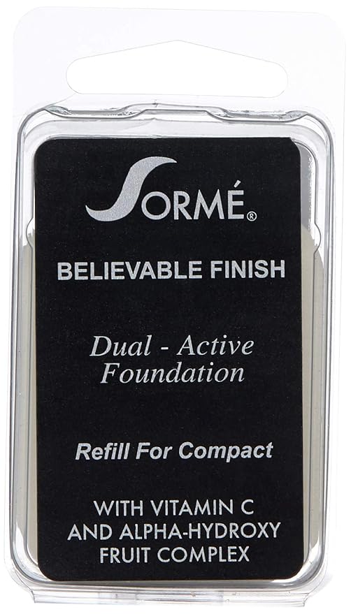 Sorme' Treatment Cosmetics Believable Finish Dual Active Foundation Refill, Beige Suede