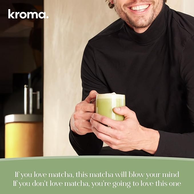 Kroma’s Beauty Matcha Latte Powder 17.75 Oz, 503g, 60 Servings – Collagen Ceremonial Grade Matcha Green Tea with Protein for Glowing Skin & Hair Support w/Bovine Collagen, w/Ginger, Turmeric & Adaptogenic Mushrooms