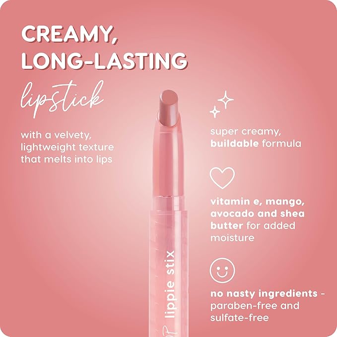 ColourPop Lippie Stix - Long-Lasting Cream Lipstick Formulated with Vitamin E & Shea Butter for All Day Moisture - Richly Pigmented Coral Lipstick - Paraben and Sulfate Free - Caramella (0.4 oz)