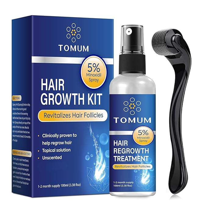 5% Minoxidil Beard Growth Kit: Hair Regrowth treatment – Women and Men Hair Growth kit for Thicker, Fuller Beard & Hair – Stop Hair Loss & Thinning – Minoxidil Hair Growth Serum