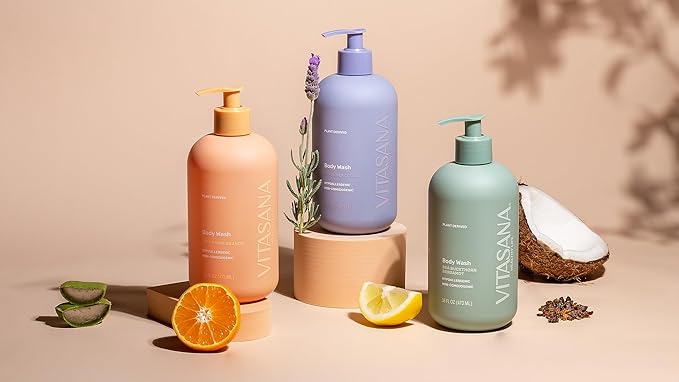 Natural Body Wash for Sensitive Skin, 16oz – Lavender Citrus Scent, Plant-Based, EWG Verified, Hypoallergenic, Paraben-Free, Sulfate-Free, Cruelty-Free