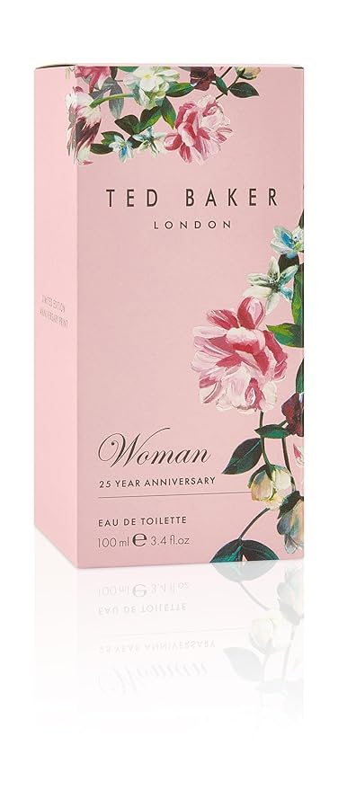 Ted Baker Woman Pink EDT, Floral Green Feminine Fragrance, Opening Notes are Fresh Peach, Bergamont and Tangerine with Warm Musk, Vanilla and Vetiver Base Notes, 3.38 fl oz