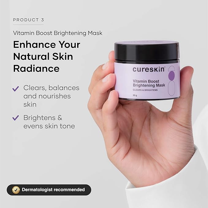 3-in-1 Skin Radiance Kit | Under Eye Gel + Vitamin Boost D-Tan Mask + Hydration Gel