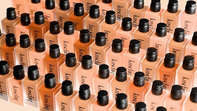 Soft Matte Finish Face And Body Foundation For all skin types, 24HRS Long Wear Lightweight Medium-Full Coverage Foundation, Oilfree - Shine Control- 1.183FL/OZ K-58