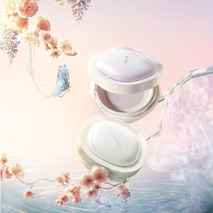 Florasis Flawless Jade Matte Breathable Color Long Lasting Correcting Loose Powder (01 Snow, 1 Count)