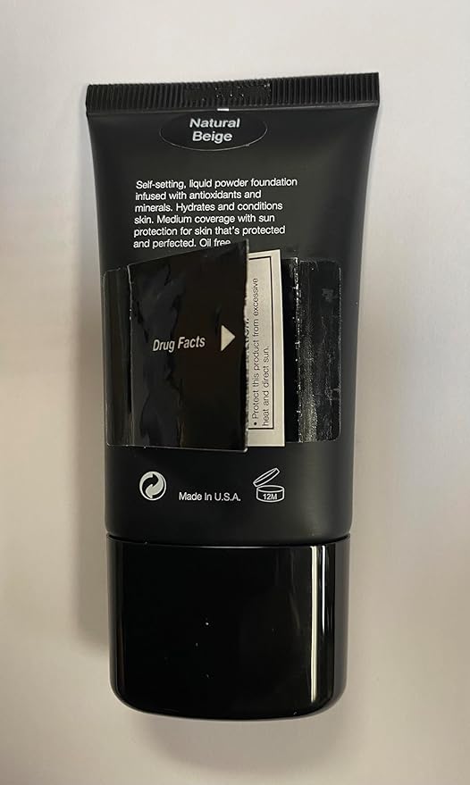 Jolie Mineral Liquid Powder Foundation SPF 15 1 Fl. Oz. Hypoallergenic - For All Skin Types (Natural Beige)