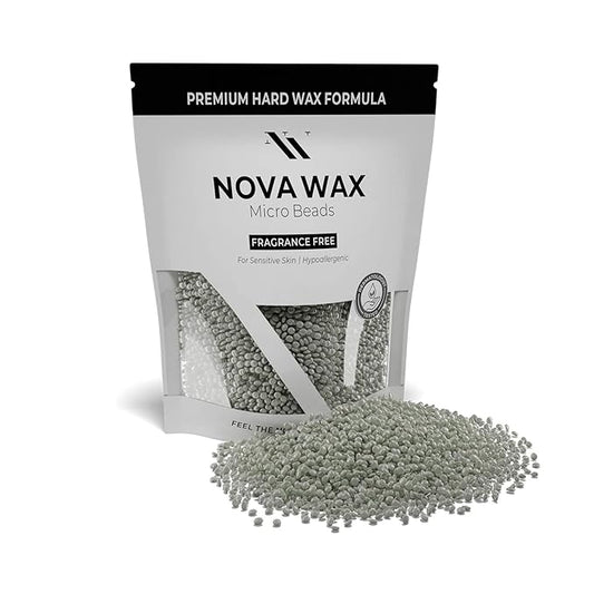 Nova Wax 1000g - Hard Wax Beads for Hair Removal, Unscented Wax Beans Refills for Wax Pot Warmer Professional, Creamy and Elastic formula ideal for Estheticians Waxing Supplies for Salon 2.2 lb Bag