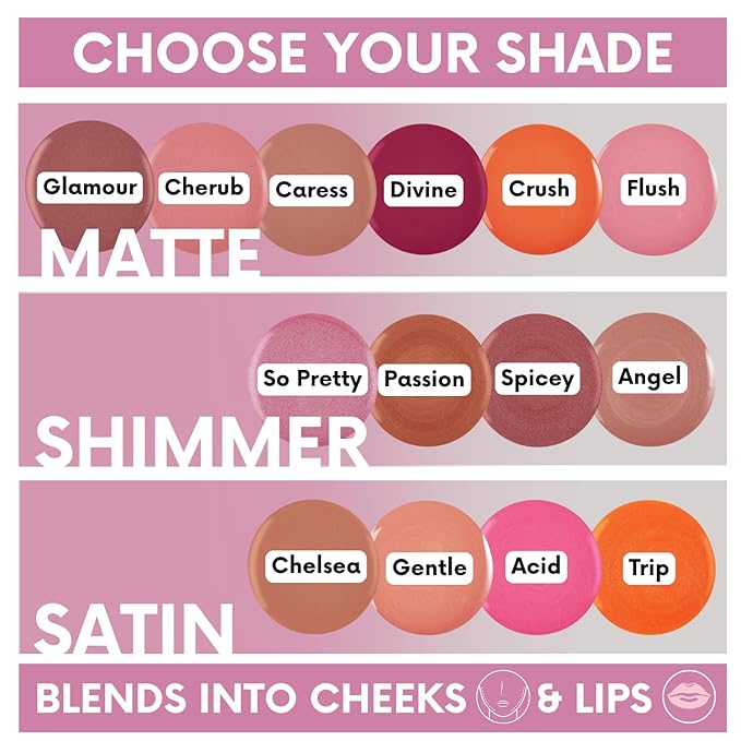 Daniel Sandler Watercolor Liquid Blush — Buildable, Blendable & Long-Lasting Liquid Blush for Cheeks, Lips, & Eyes — Lightweight & Water Resistant — For All Skin Types — Cherub