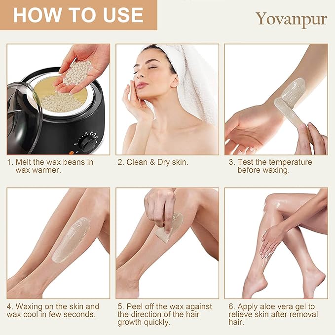 Hard Wax Beads for Hair Removal, Wax Beans for Sensitive Skin, 300g (10 Oz)/bag (Coconut), Unisex, Full Body Waxing, Painless and Effective for Sensitive Skin Hair Removal