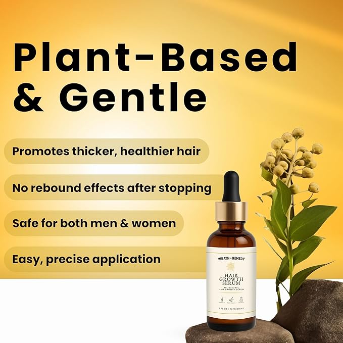 Hair Growth Serum Women & Men — 10-in-1 Tricho10™ Scalp Serum for Thicker, Fuller Hair & a Healthier Scalp — Fast-Absorbing, 3X Strengthening Blend for Thinning Hair & All Hair Types (1 fl oz / 30 ml)