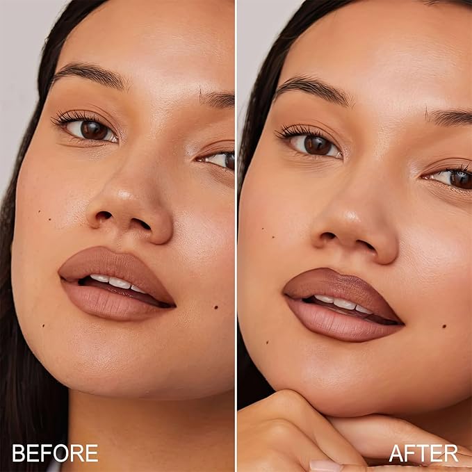 OETUIOW Lip Stain Long Lasting & Waterproof Lip Liner, Non-Stick Cup Highly Pigmented Natural Finish, Lip Gloss for All-Day Color Hold (Rose)