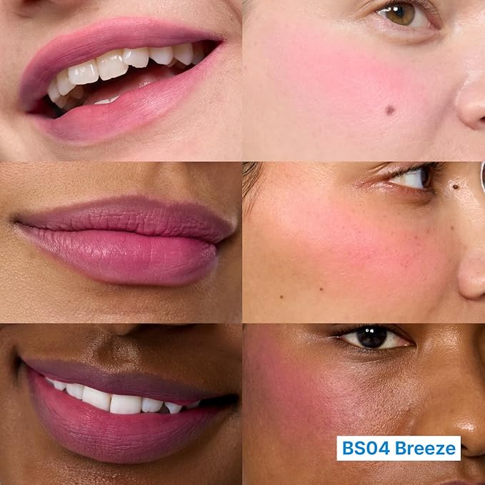 Blurry Pudding Pot + Keychain SET | Airbrushed Blush & Lip, Buildable Pigment, Long-lasting, Lightweight, Easy to Blend, Natural Soft Matte Finish Makeup – Breeze (Berry Pink) | 0.17 oz