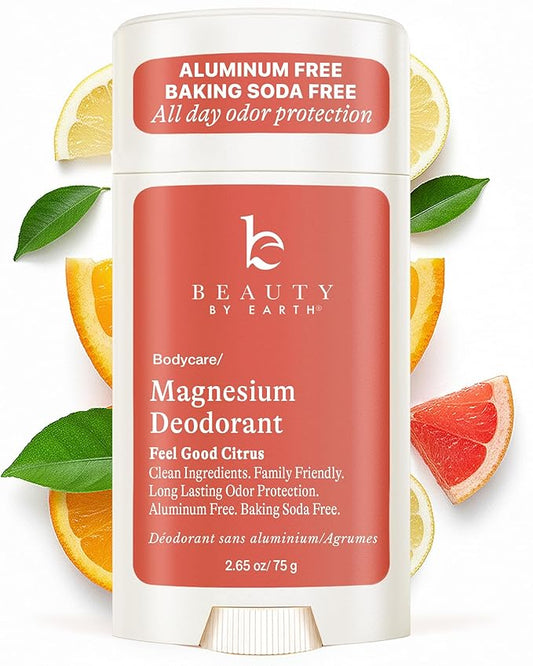 Aluminum Free Deodorant for Women & Men - USA Made with Natural & Organic Ingredients, Fresh Long-Lasting Odor Protection, Baking Soda Free, Non-Irritating Magnesium Deodorant, Sensitive Skin Safe