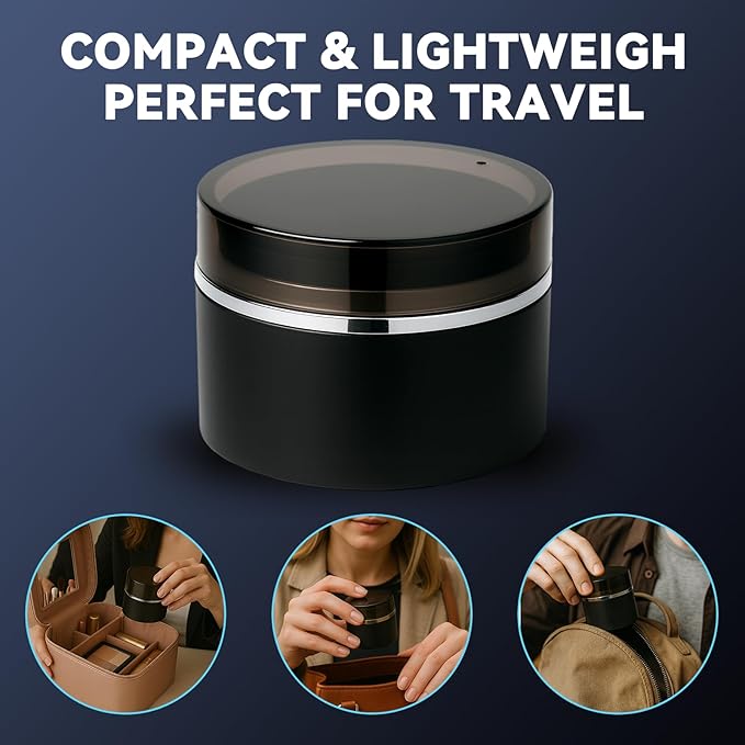 Nose Wax Kit - Portable Ear Nose Hair Waxing Kit for Men and Women with 100g Ｗax, 40 Nose Hair Sticks, 10 Applicators, 10 Mustache & 10 Ear Protectors, Wax Warmer Kit for Hair Removal