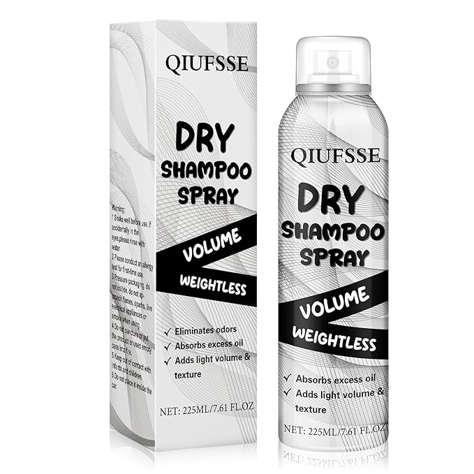 Dry Shampoo Spray,Volumizing Dry Shampoo for Women & Men,Absorbs Excess Oil,Instant Refresh Hair,Contains Rice Starch,Replenishes Hair Keratin,Nourishes Hair Roots,7.61 oz