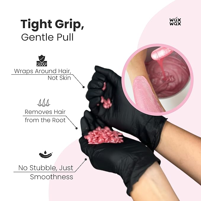 Premium Hard Wax Beads for Hair Removal – Hypoallergenic & Strip-Free, Smooth Low-Temp Formula, Suitable for Sensitive Skin – Perfect for Face, Bikini & Full Body (Pink Pearl - Bikini, 1.1 LB)