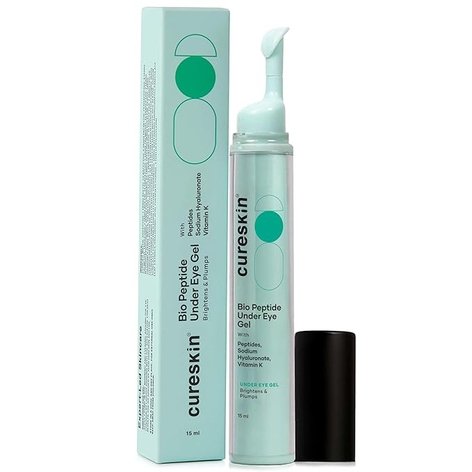 Under Eye Gel for Dark Circles for Women and Men | Bio-Peptide Under Eye Gel to Reduce Dark Circles, Puffiness & Wrinkles | Under Eye Cream for Men and Women
