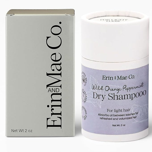 Dry Shampoo Powder | Natural Refreshing Non-Aerosol Organic Shampoo For Women & Men | Artificial Fragrance Free With Less Grease | Travel Size Eco-Friendly Paper Shaker Tube | Light Hair - 2oz