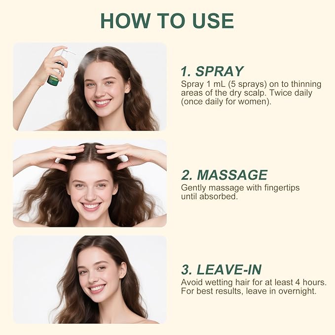 5% Minoxidil Hair Growth for Men and Women, Extra Strength Minoxidil Hair Loss Treatment Serum with Biotin & Herbal Extracts for Faster Thicker Stronger Hair Growth 60mL