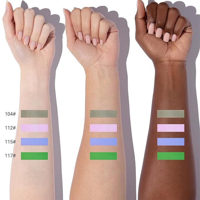 Erinde Olive Green Matte Eyeshadow Palette, Velvet Eye Shadow Compact Powder Primer Base Makeup, Long-Lasting Eye Makeup, Ultra-Blendable, Pigmented Color, Vegan Formula, 104 Dusty Olive Green