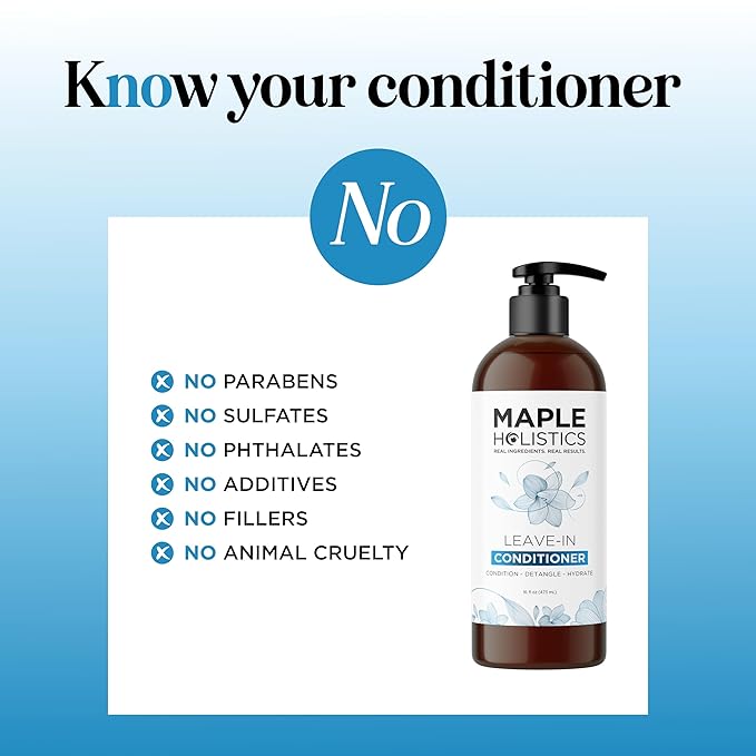 Leave In Conditioner for Dry Damaged Hair - Ultra Moisturizing Deep Conditioner for Dry Damaged Hair and Frizz Control with Silk Amino Acids - Smoothing Leave In for Curly Hair Moisturizer